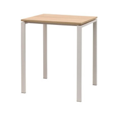 მაგიდა პრაქტიკი თეთრი ფეხით 60x50 სმ